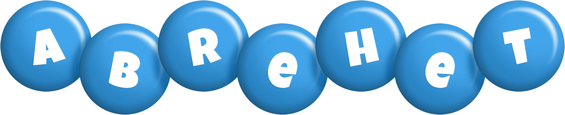 Abrehet candy-blue logo