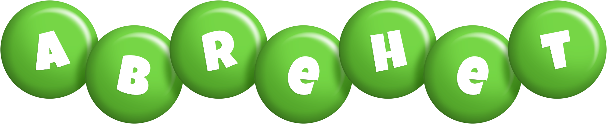 Abrehet candy-green logo