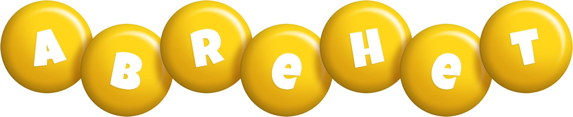 Abrehet candy-yellow logo