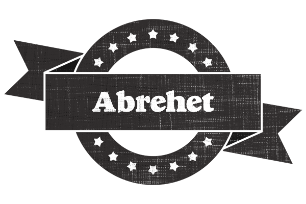 Abrehet grunge logo