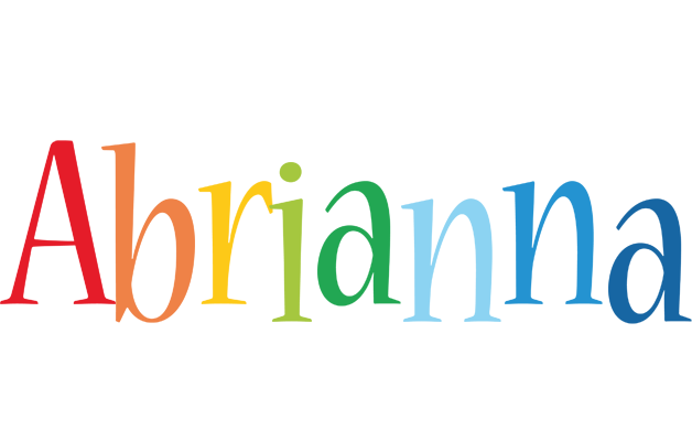Abrianna birthday logo