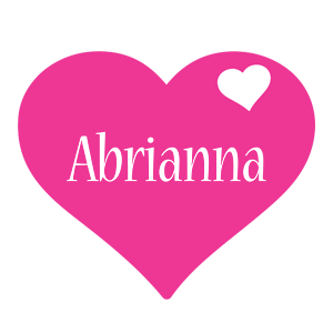 Abrianna love-heart logo