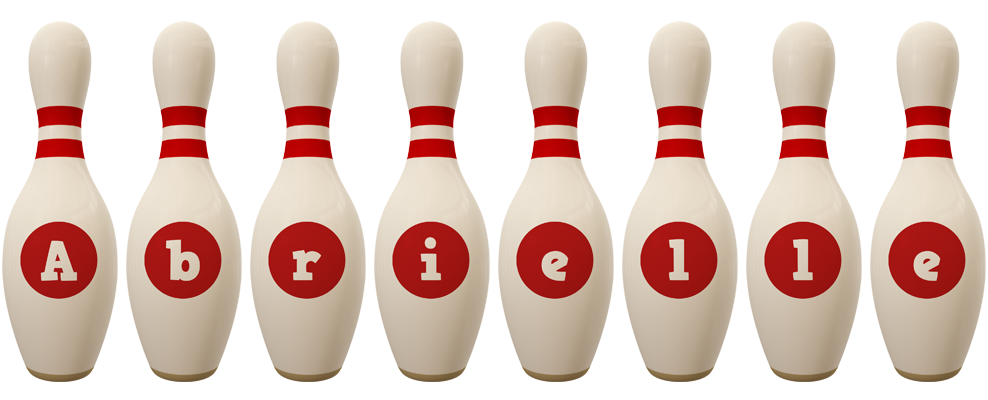 Abrielle bowling-pin logo