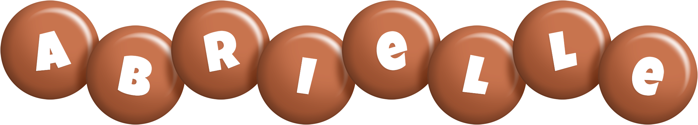 Abrielle candy-brown logo