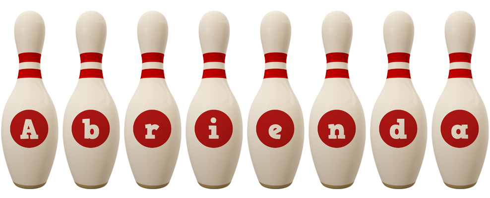 Abrienda bowling-pin logo