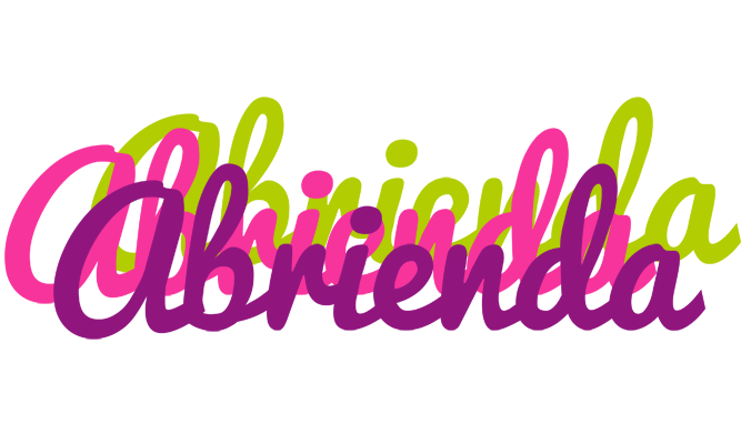 Abrienda flowers logo