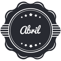 Abril badge logo