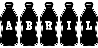 Abril bottle logo