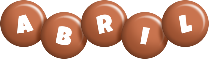 Abril candy-brown logo