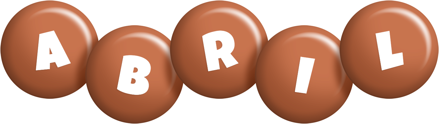 Abril candy-brown logo