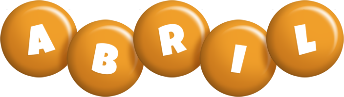 Abril candy-orange logo