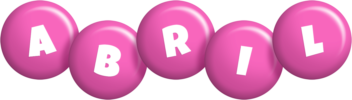Abril candy-pink logo