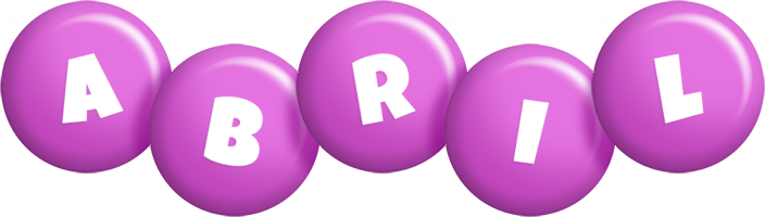 Abril candy-purple logo