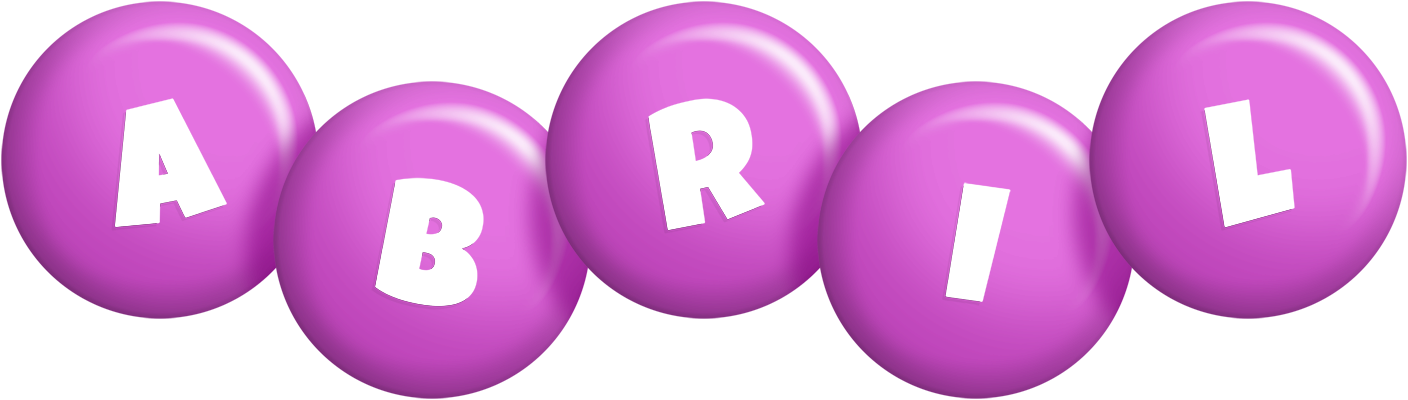 Abril candy-purple logo