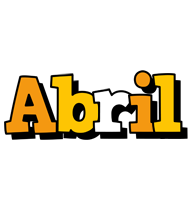 Abril cartoon logo