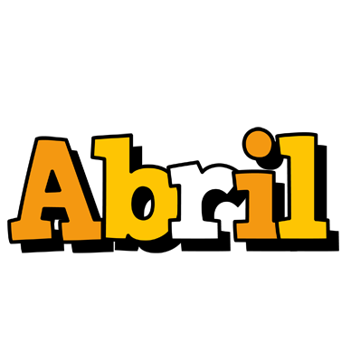 Abril cartoon logo