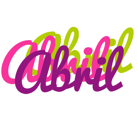 Abril flowers logo