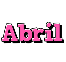 Abril girlish logo