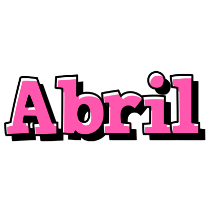 Abril girlish logo