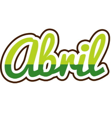 Abril golfing logo
