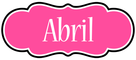 Abril invitation logo