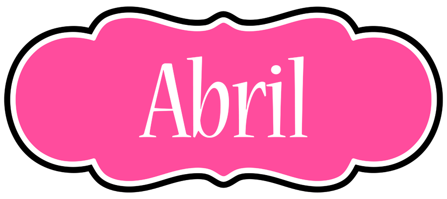 Abril invitation logo