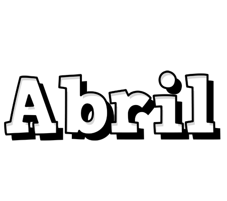Abril snowing logo