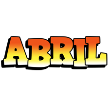 Abril sunset logo