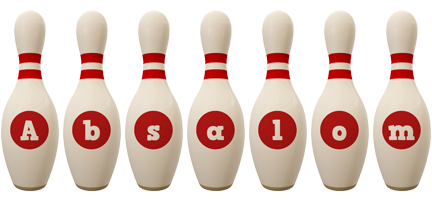 Absalom bowling-pin logo