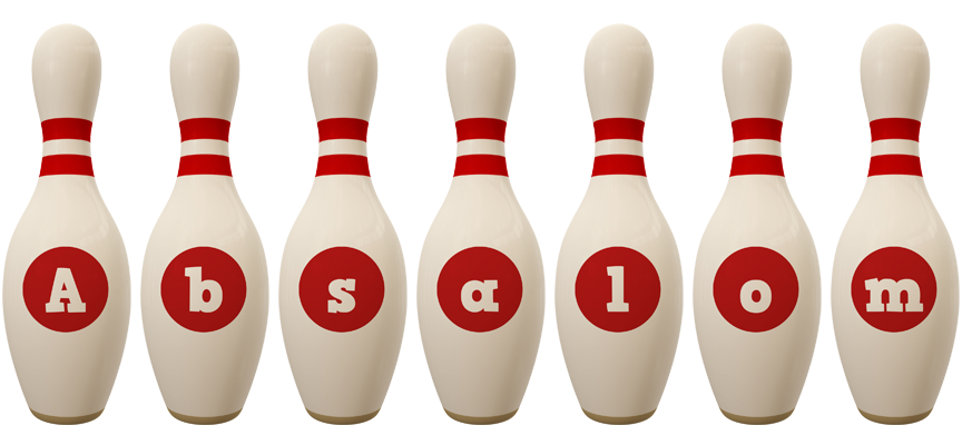 Absalom bowling-pin logo