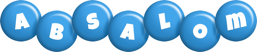 Absalom candy-blue logo