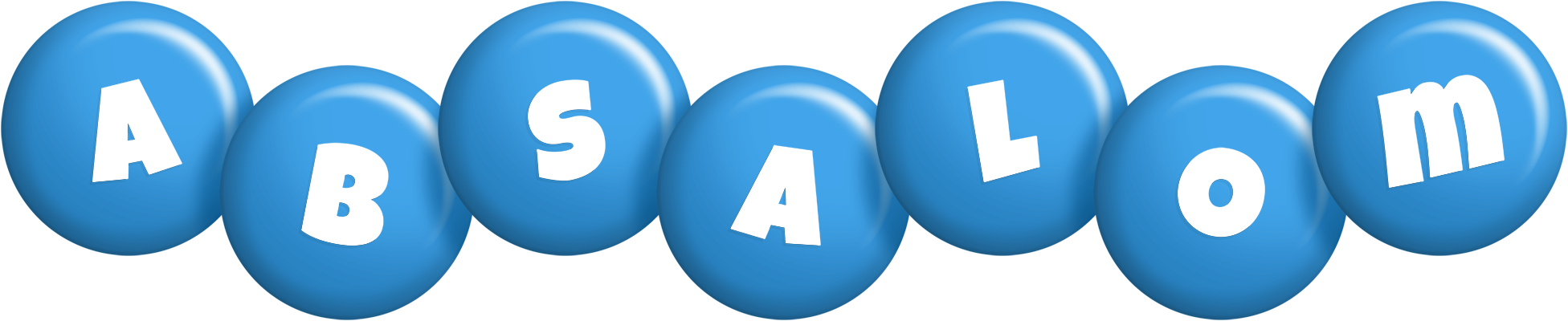 Absalom candy-blue logo