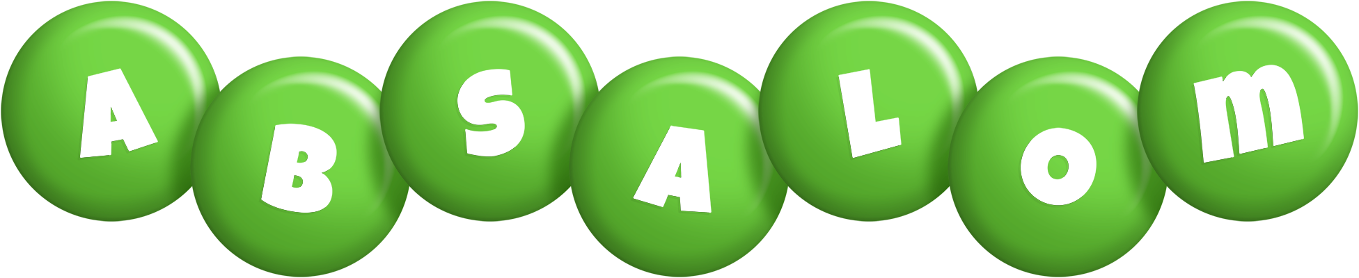 Absalom candy-green logo