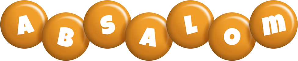 Absalom candy-orange logo