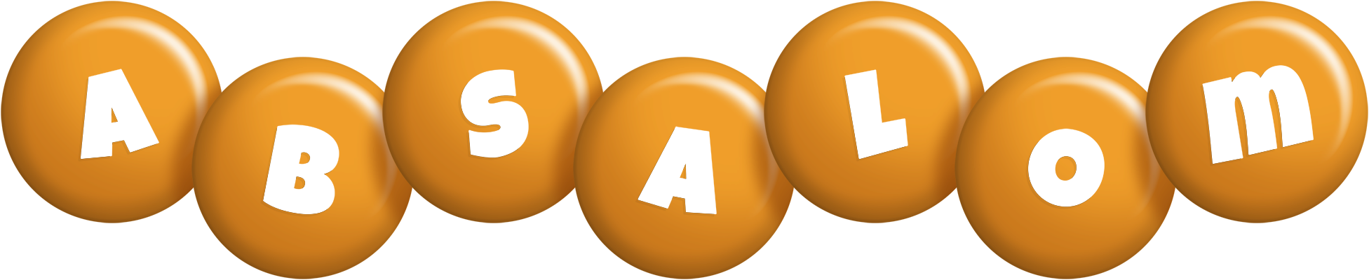 Absalom candy-orange logo