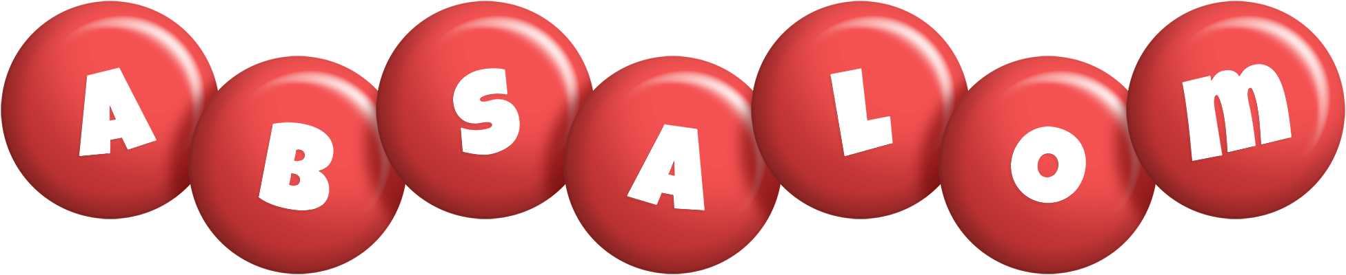 Absalom candy-red logo