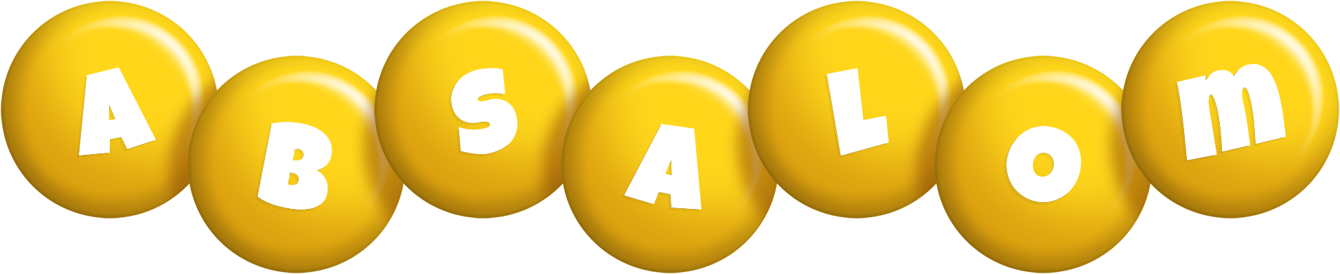 Absalom candy-yellow logo