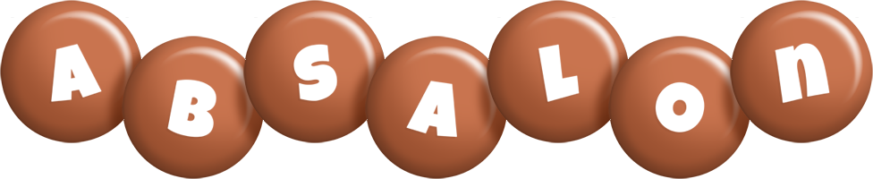 Absalon candy-brown logo