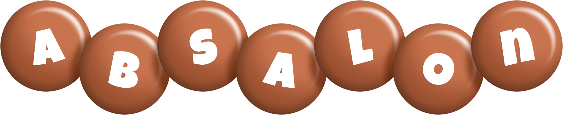 Absalon candy-brown logo
