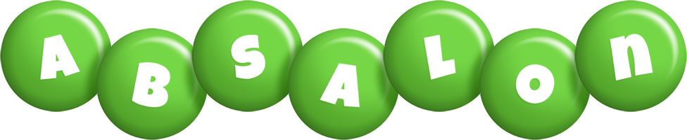 Absalon candy-green logo