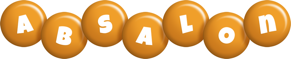 Absalon candy-orange logo