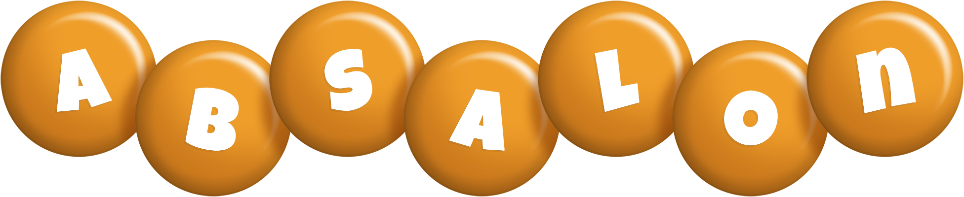 Absalon candy-orange logo
