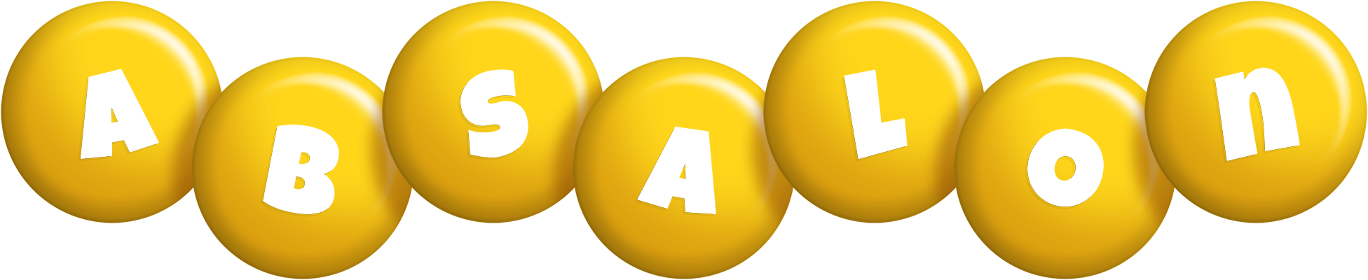 Absalon candy-yellow logo