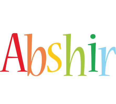 Abshir birthday logo
