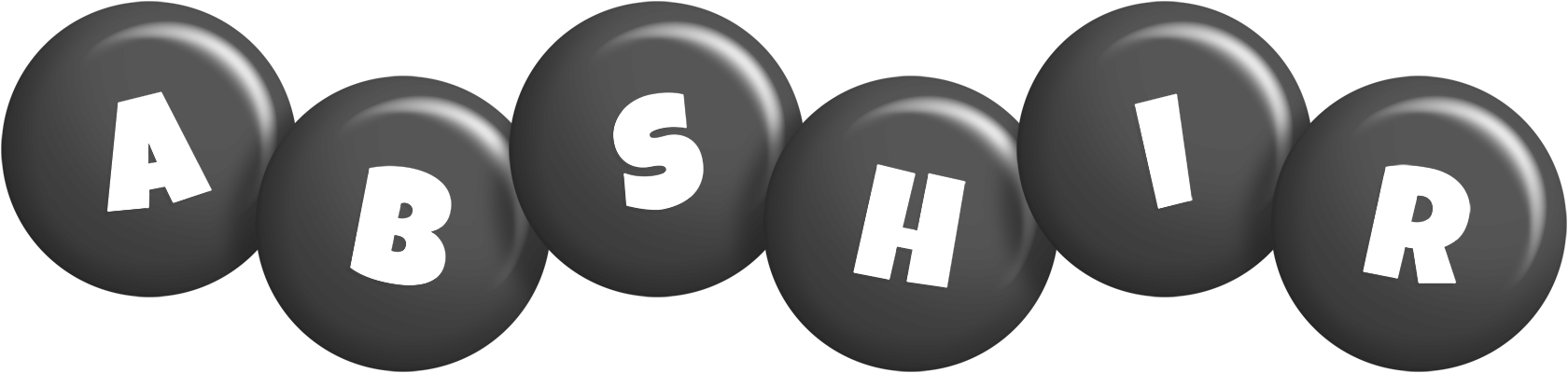 Abshir candy-black logo