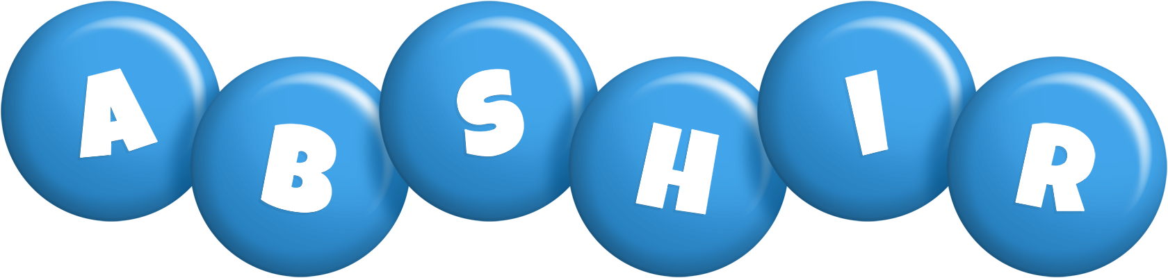 Abshir candy-blue logo