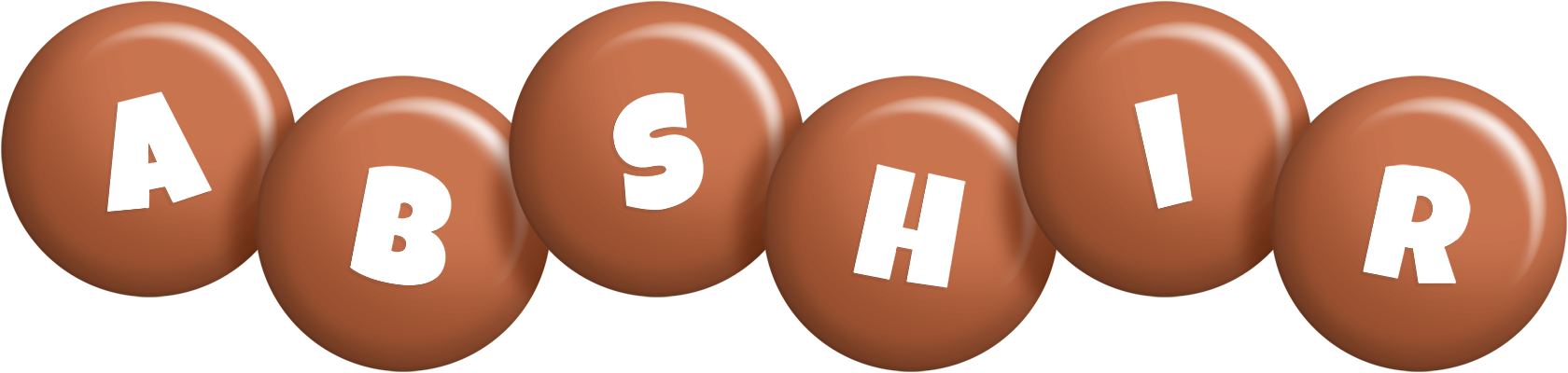 Abshir candy-brown logo