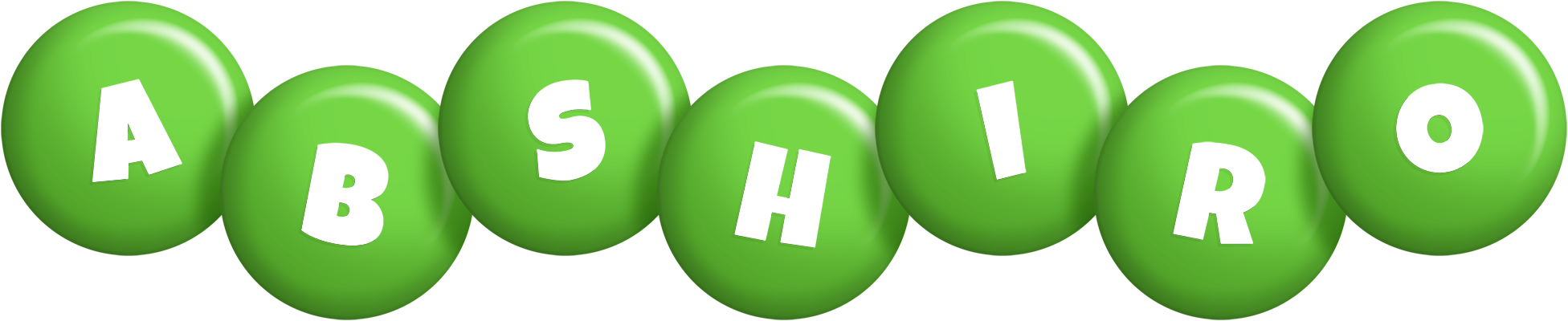 Abshiro candy-green logo