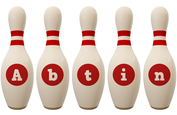 Abtin bowling-pin logo