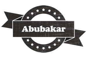 Abubakar grunge logo